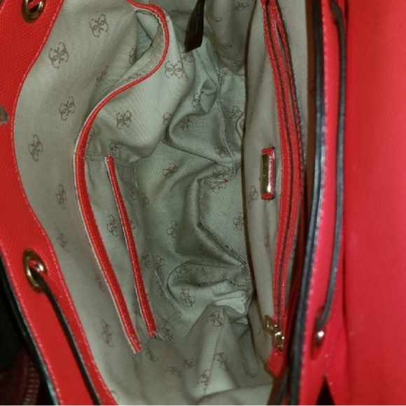 Guess Red Varsity Pop Backpack - Picture 6 of 7